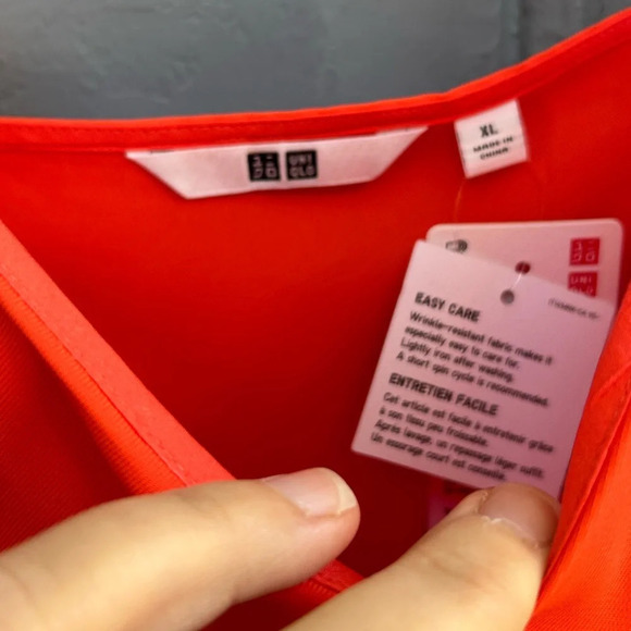 Uniqlo  Bundle x 2 Drape Camisole, BNWT, Orange/Black, size XL - Picture 9 of 11